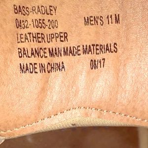 Bass & Co Radley Mens Size 11M Brown Leather